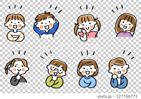 孩子們想出主意的插圖集① 127786773