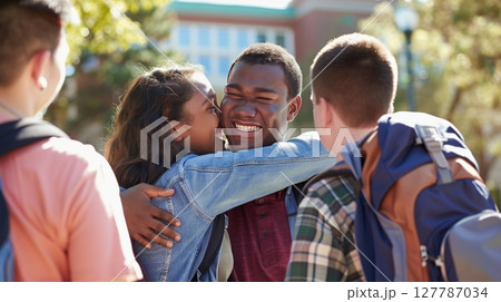Parents feel pride, nostalgia, excitement, and sadness as they send their child off to college. 127787034