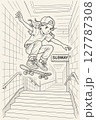 ストリートイラスト 127787308