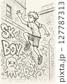 ストリートイラスト 127787313