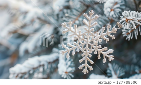 Snowflakes add elegance and winter charm to home decor, making them popular for festive decorating. 127788300
