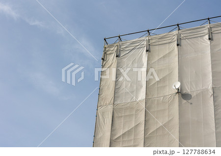 大規模改修素材　外部足場 127788634