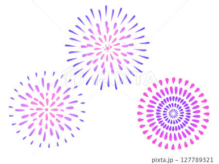 紫系花火3種セット 127789321