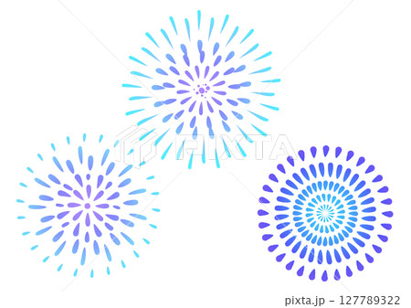 青系花火3種セット 127789322