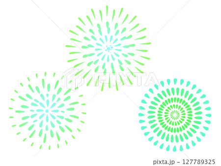 緑色の花火詰合せセット 127789325