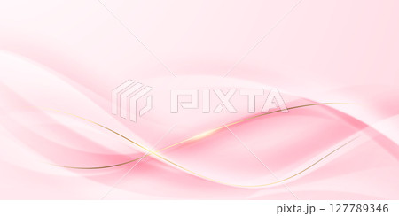 Abstract background design, modern pink and gold geometric element design. 127789346