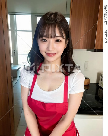 料理をする女性 127789669