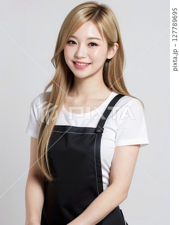 エプロンを着た女性 エプロンを着た女性 127789695