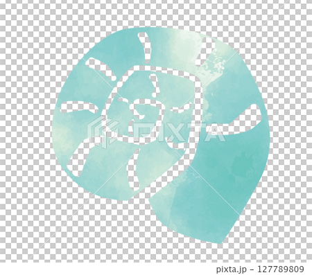 貝殼水彩插圖 4 貝殼水彩插圖 4 127789809