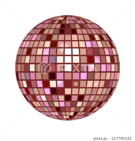 Shiny disco ball halftone photocopy stipple effect collage element with sparkling reflections isolated on white background for party and celebration theme Shiny disco ball halftone photocopy stipple effect collage element with sparkling reflections isolated on white background for party and celebration theme 127790182