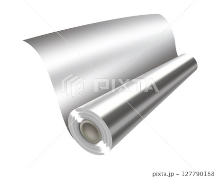 Roll of Aluminum Foil Perfect for all Your Kitchen and Baking Needs 127790188