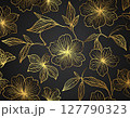 金線で描く花模様 127790323