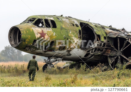 Destroyed russian warplanes. Modern conflict Destroyed russian warplanes. Modern conflict 127790661
