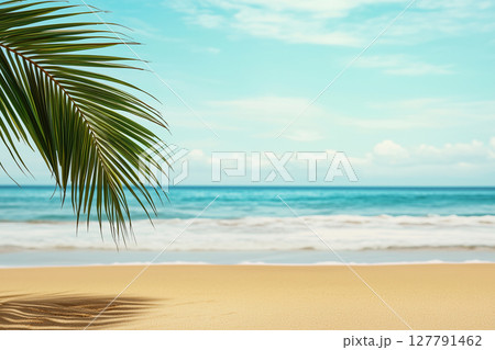 AI生成画像：海辺のビーチ 127791462