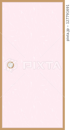 襖のイラスト、ピンクの襖紙 127791691