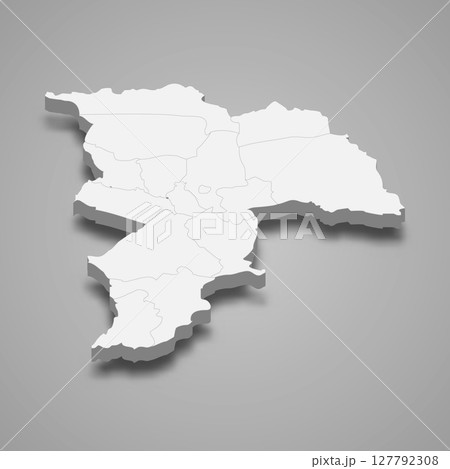 Balkh 3d isometric map is a region of Afghanistan 127792308