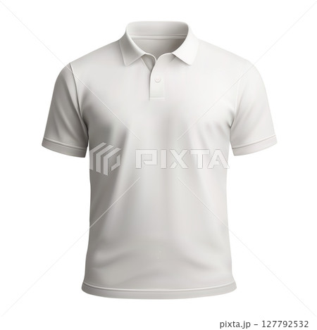 White short sleeve rugby jersey with front button placket White short sleeve rugby jersey with front button placket 127792532
