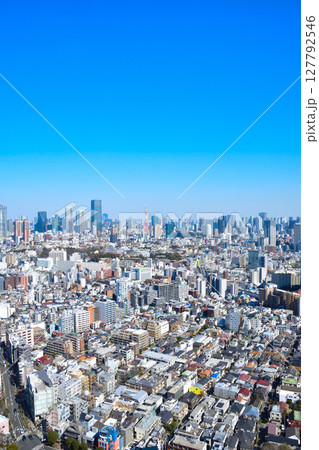 都市風景　東京　東京タワー　芝　六本木　麻布台 127792546