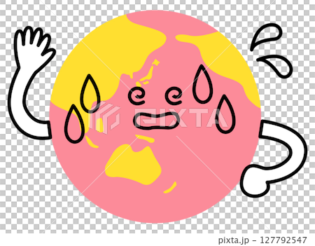 紅地球舉起右手，感覺很熱 127792547