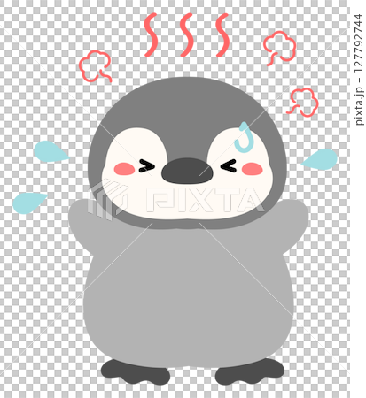 熱中症のペンギン 熱中症のペンギン 127792744