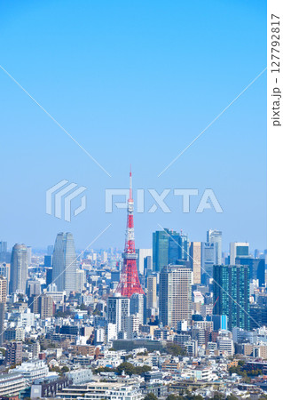 都市風景　東京　東京タワー　 127792817