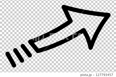 向右上方延伸的箭頭插圖 向右上方延伸的箭頭插圖 127793457