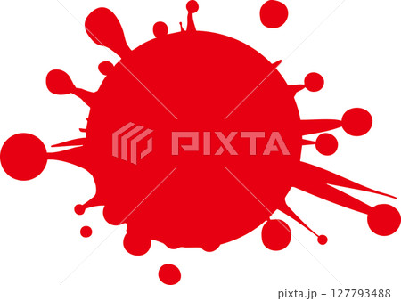 飛び散る赤い球 飛び散る赤い球 127793488