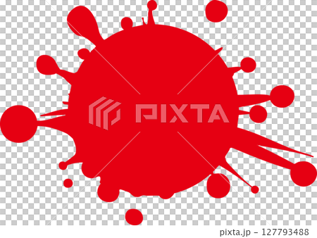 飛び散る赤い球 飛び散る赤い球 127793488