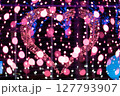 ハートのイルミネーション（玉ボケ写真） 127793907