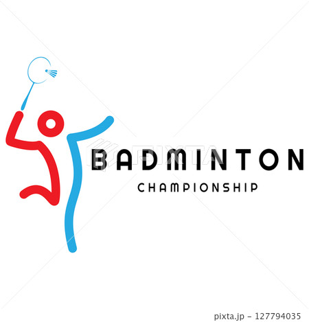 Modern Badminton logo design with Dynamic Shuttlecock and Racket, for championship, sport, sports shop, badminton school, business, company, tournament Modern Badminton logo design with Dynamic Shuttlecock and Racket, for championship, sport, sports shop, badminton school, business, company, tournament 127794035