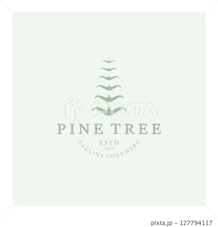simple pine or fir tree logo,evergreen.for pine forest,adventurers,camping,nature,badges and business.vector simple pine or fir tree logo,evergreen.for pine forest,adventurers,camping,nature,badges and business.vector 127794117