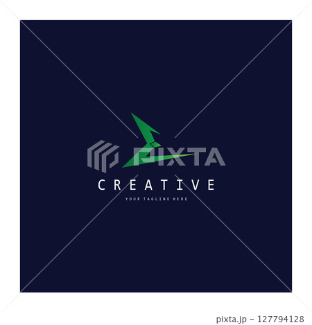 creative letter e logo design, for brand, startup, business, company, identity, application, vector 127794128