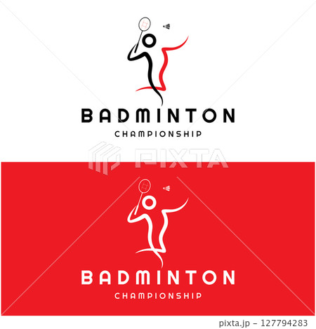 Modern Badminton logo design with Dynamic Shuttlecock and Racket, for championship, sport, sports shop, badminton school, business, company, tournament Modern Badminton logo design with Dynamic Shuttlecock and Racket, for championship, sport, sports shop, badminton school, business, company, tournament 127794283
