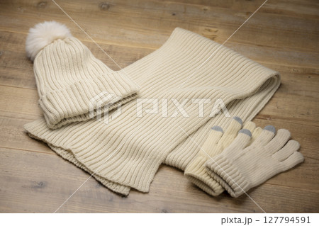 冬のあたたかニット小物セット 127794591