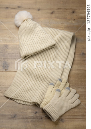 冬のあたたかニット小物セット 127794598