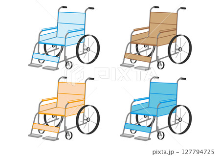 車椅子のシンプルなイラスト 127794725