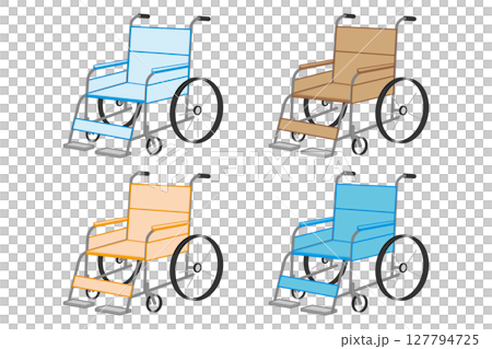 車椅子のシンプルなイラスト 127794725