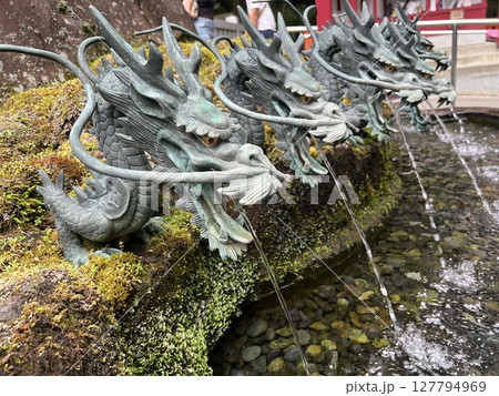箱根神社の九頭龍神社　龍神水 127794969