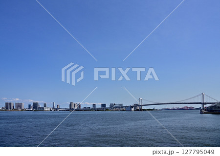 東京港風景~レインボーブリッジ~ 東京港風景~レインボーブリッジ~ 127795049
