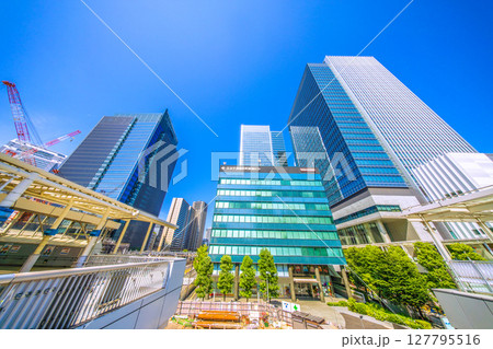 日本の東京都市景観 田町駅前などを望む 日本の東京都市景観 田町駅前などを望む 127795516
