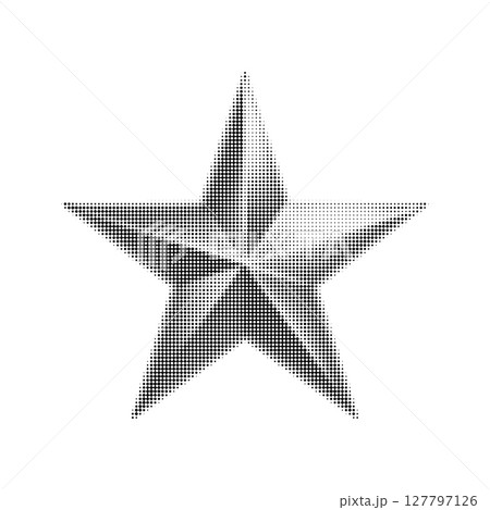 Halftone star vector illustration featuring a stylish monochrome design. Perfect for modern graphic projects, digital art, and retro-themed content. Ideal for trendy visual communication. Halftone star vector illustration featuring a stylish monochrome design. Perfect for modern graphic projects, digital art, and retro-themed content. Ideal for trendy visual communication. 127797126