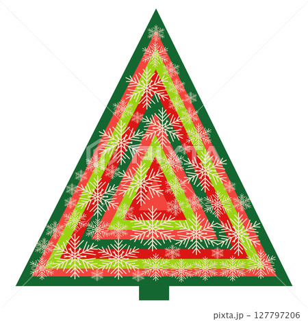 Triangle of gingerbread cookies, gnomes,...のイラスト素材 [127797206] - PIXTA