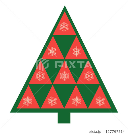 Triangle of gingerbread cookies, gnomes,...のイラスト素材 [127797214] - PIXTA