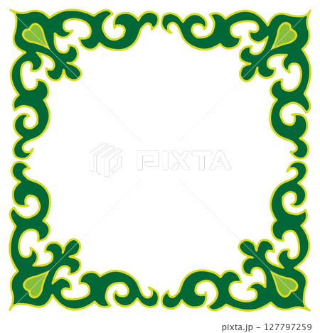 National ornament. A stylized flower. Tatar pattern. Vector illustration National ornament. A stylized flower. Tatar pattern. Vector illustration 127797259