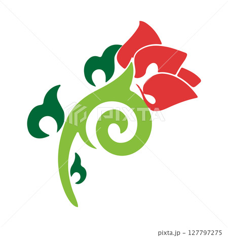 National ornament. A stylized flower. Tatar pattern. Vector illustration National ornament. A stylized flower. Tatar pattern. Vector illustration 127797275