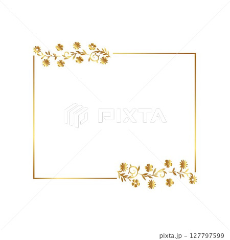 Wedding golden hexagon frame free vector illustration Wedding golden hexagon frame free vector illustration 127797599