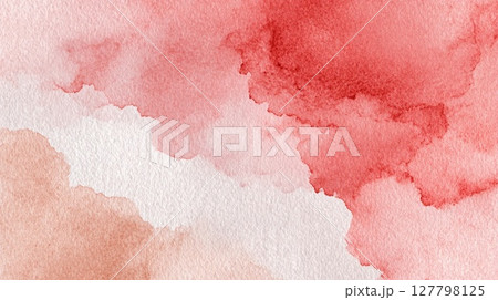 水彩で描いたピンクの和紙 水彩で描いたピンクの和紙 127798125