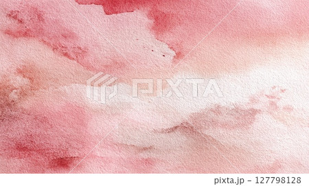 水彩で描いたピンクの和紙 127798128