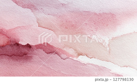 水彩で描いたピンクの和紙 水彩で描いたピンクの和紙 127798130