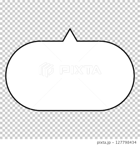 簡單的語音氣泡圖，水平 127798434